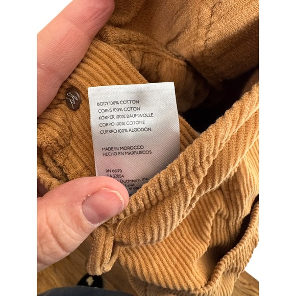 Free People We the Free Golden Ziggy Corduroy Overalls | Size L | EUC - Picture 7 of 7
